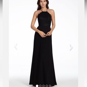 Hayley Paige Black Bridesmaid Dress